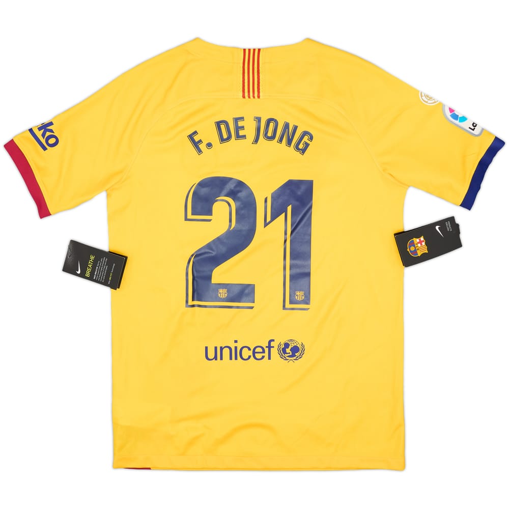2019-20 Barcelona Away Shirt F.De Jong #21 (XL.Boys)