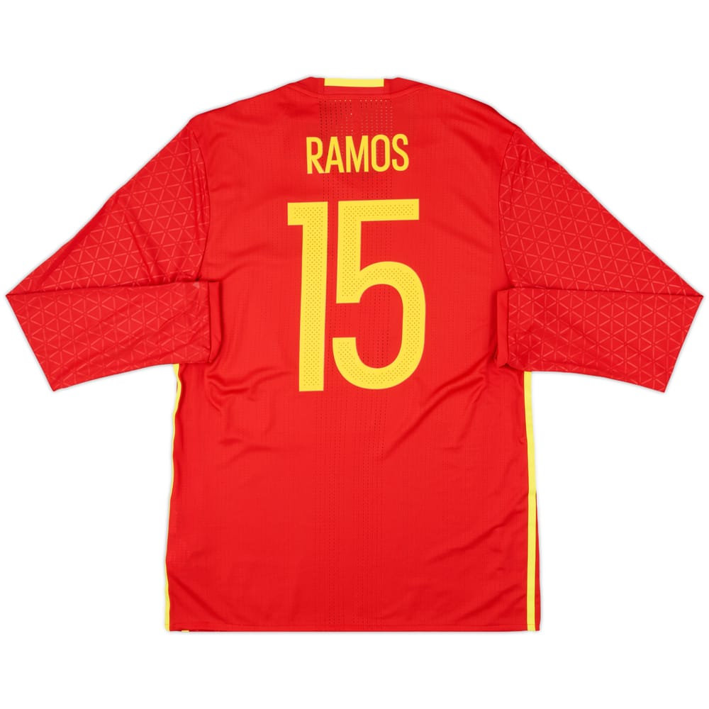 2016-17 Spain Home L/S Shirt Ramos #15 (L)