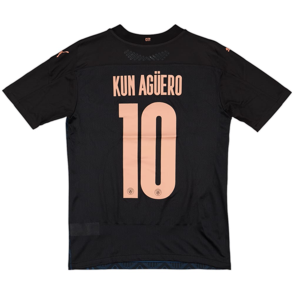 2020-21 Manchester City Authentic Away Shirt Kun Aguero #10 (S)