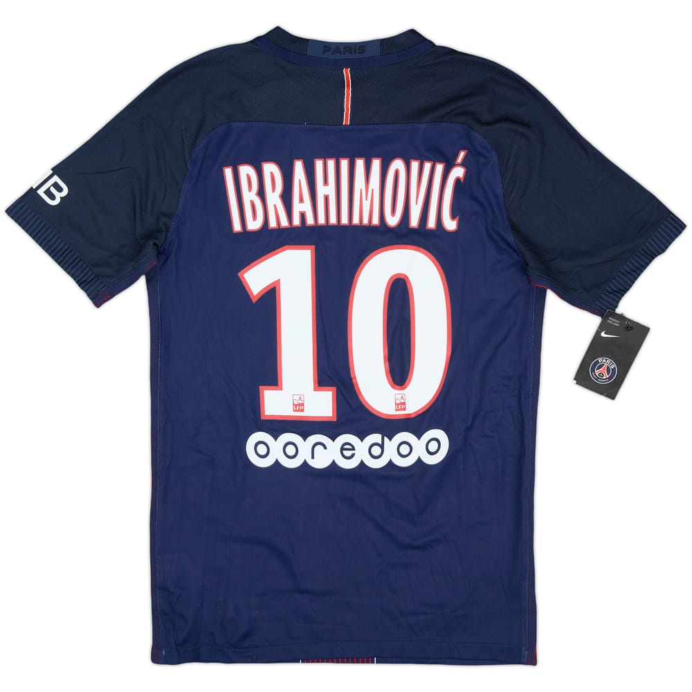 2016-17 Paris Saint-Germain Authentic Home Shirt Ibrahimovic #10 (S)