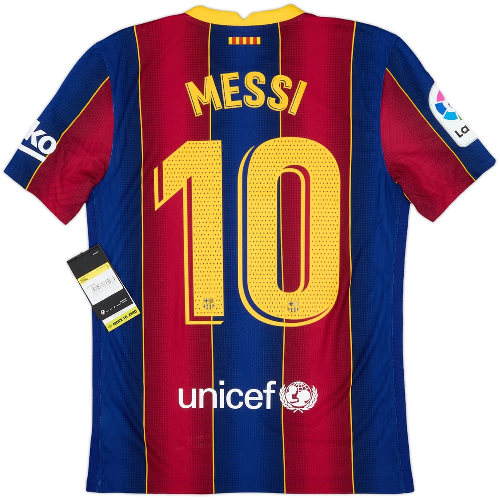 2020-21 Barcelona Authentic Home Shirt Messi #10 (S)