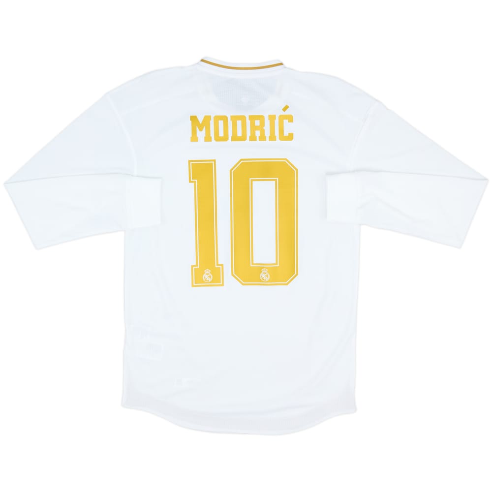 2019-20 Real Madrid Authentic Home L/S Shirt Modric #10 (S)