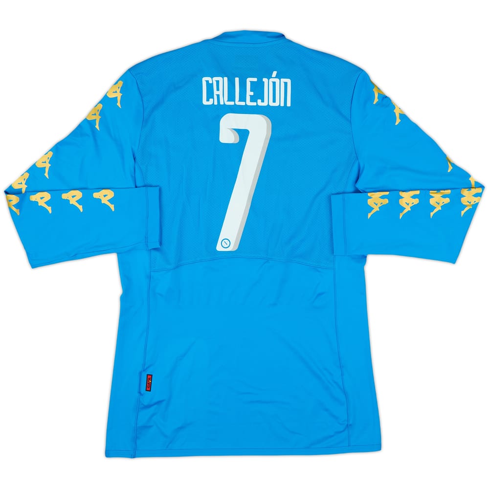 2016-17 Napoli Authentic Home L/S Shirt Callejon #7 (L)