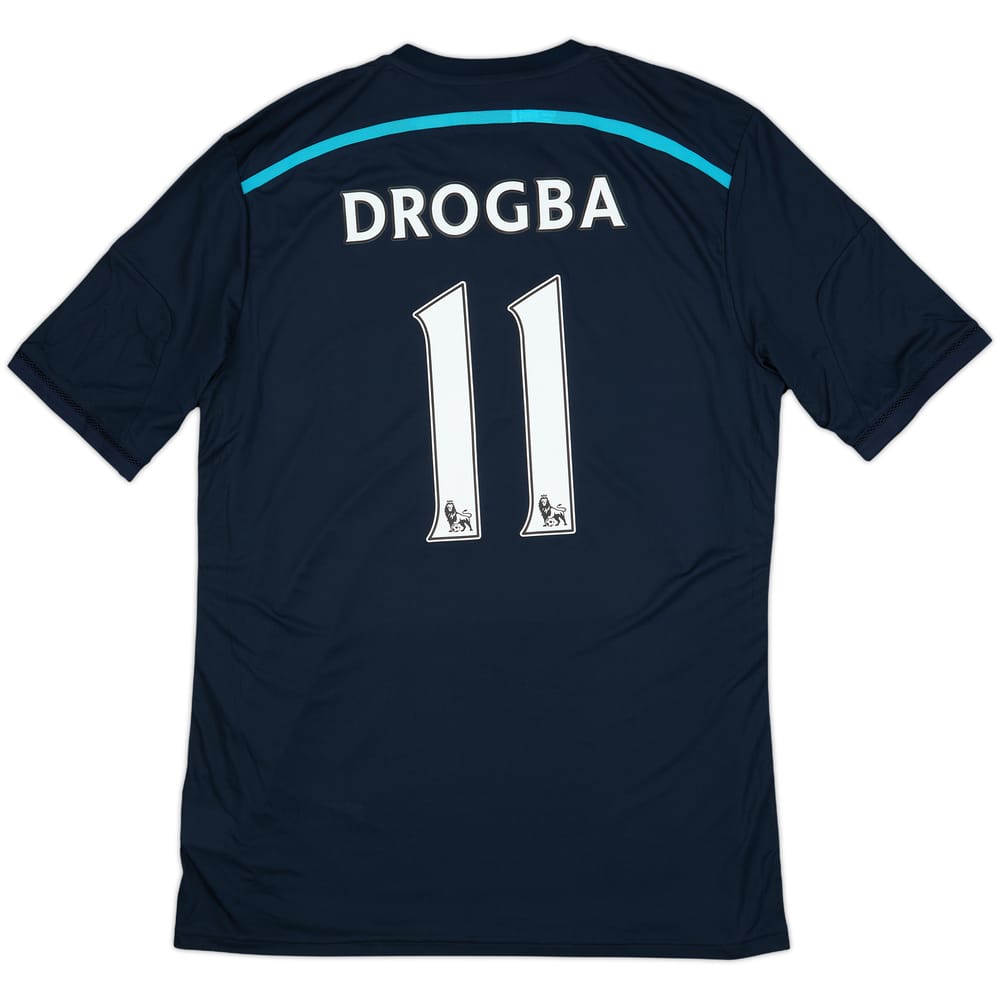 2014-15 Chelsea Player Issue Third Shirt Drogba #11 (XL)