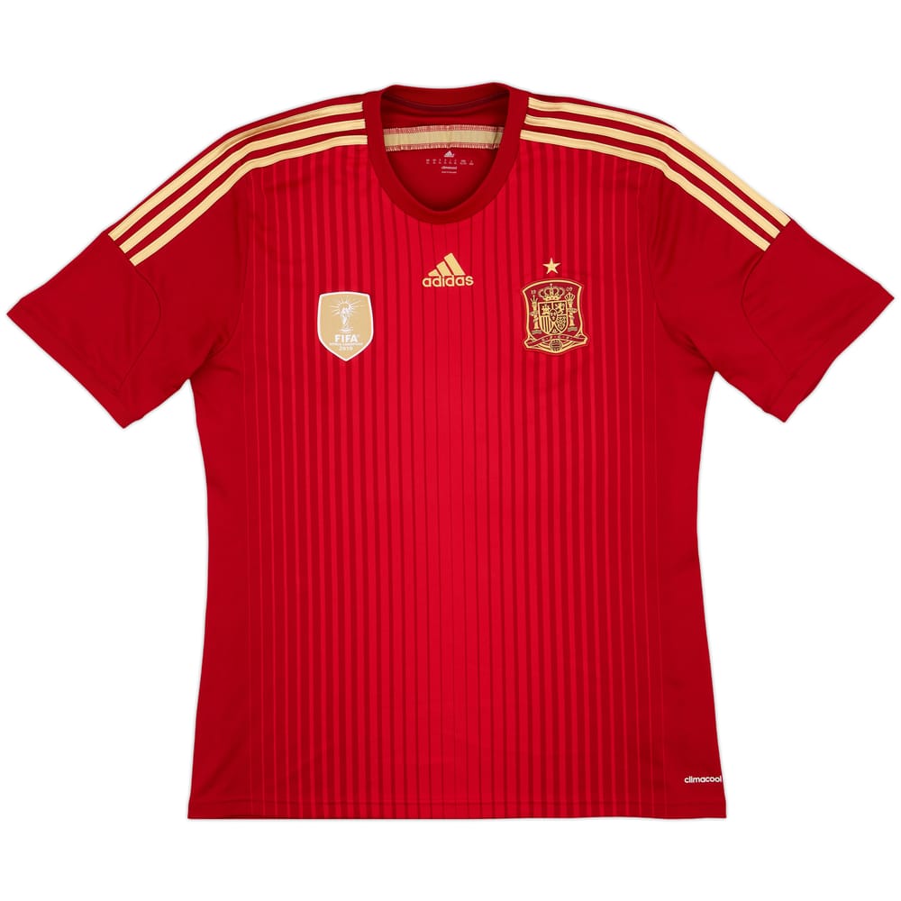 2013-15 Spain Home Shirt - 8/10 - (XL)