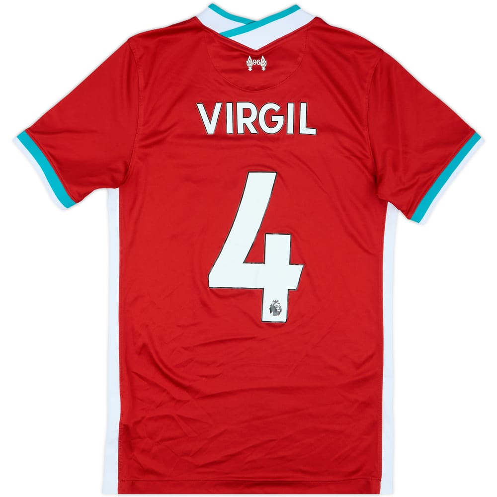 2020-21 Liverpool Home Shirt Virgil #4 - 7/10 - (S)