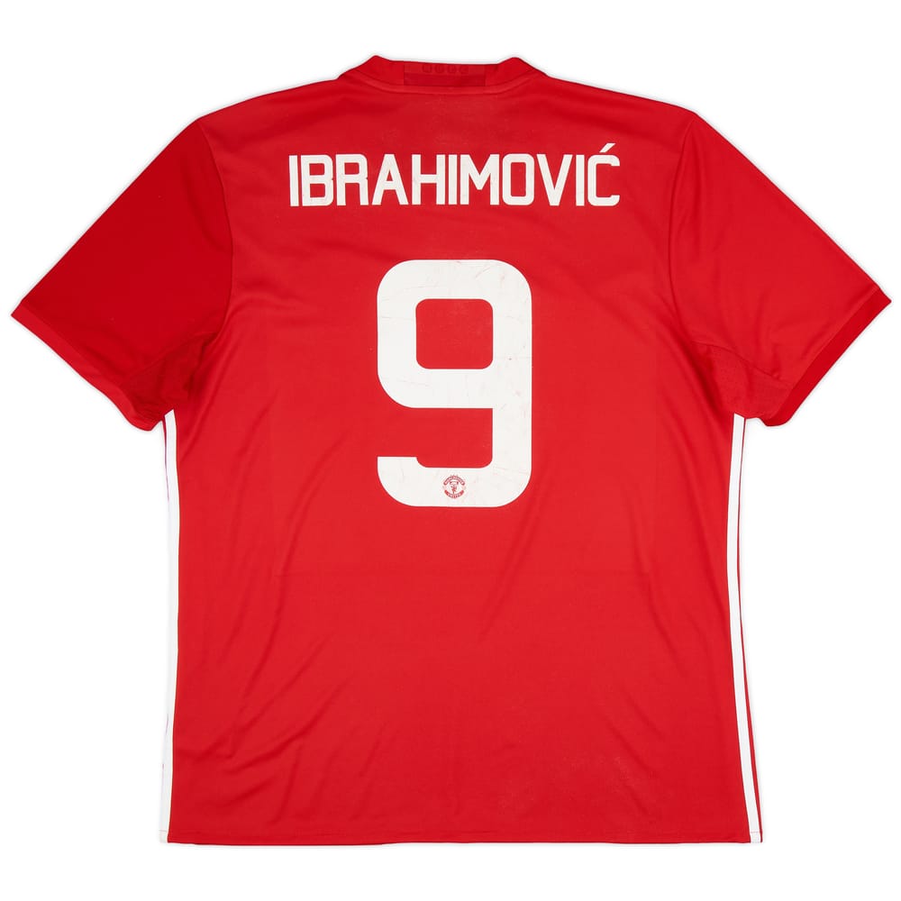2016-17 Manchester United 'EFL Cup Final' Home Shirt Ibrahimovic #9 - 6/10 - (XL)