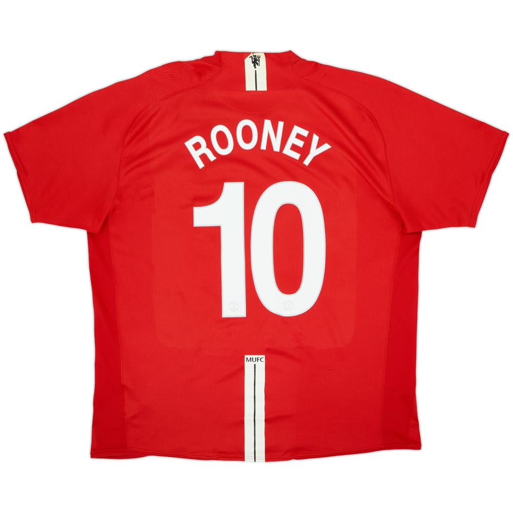 2007-09 Manchester United Home Shirt Rooney #10 - 5/10 - (XXL)