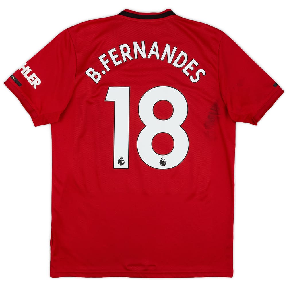2019-20 Manchester United Home Shirt B.Fernandes #18 - 7/10 - (L)