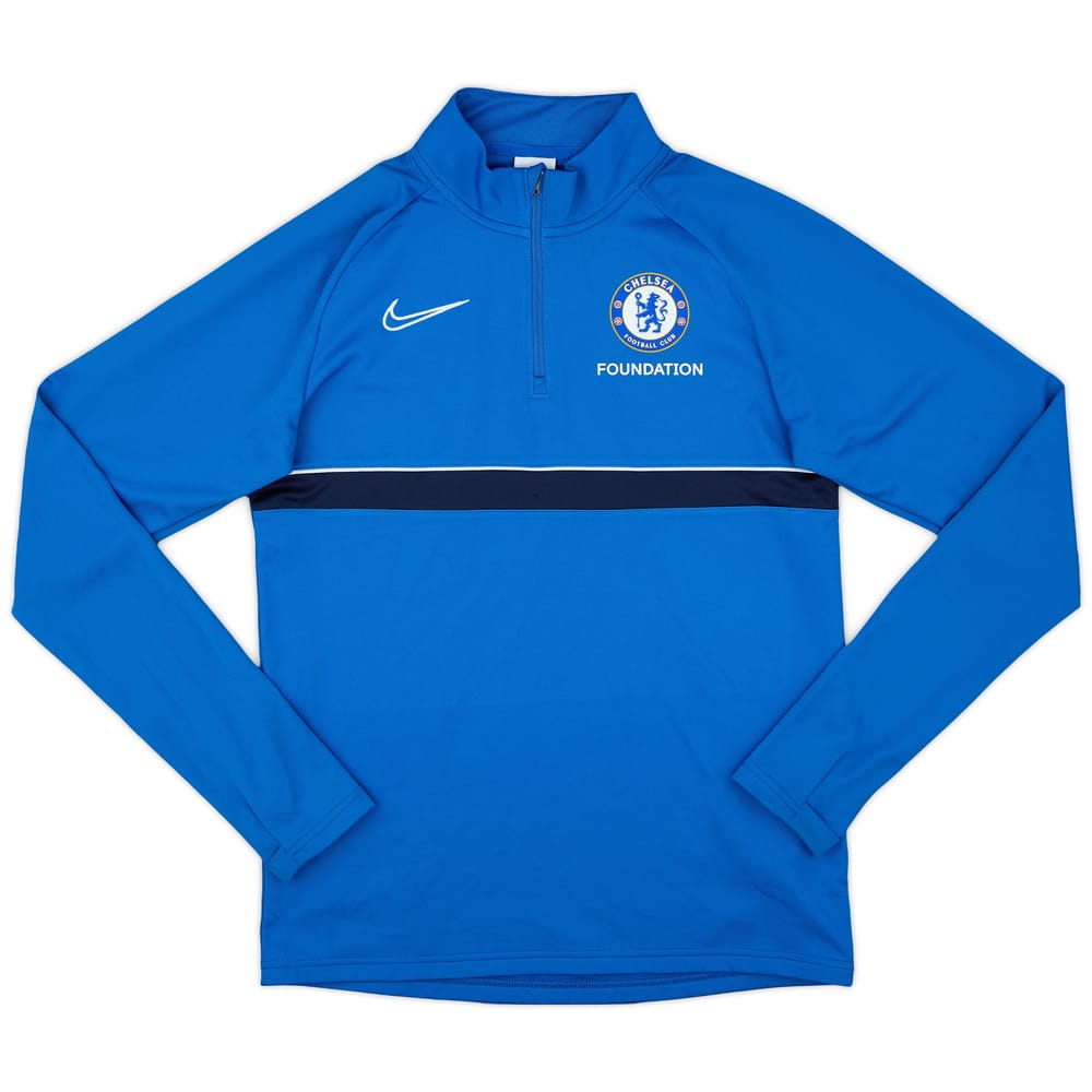 2021-22 Chelsea Foundation Nike 1/4 Zip Training Top - 7/10 - (S)