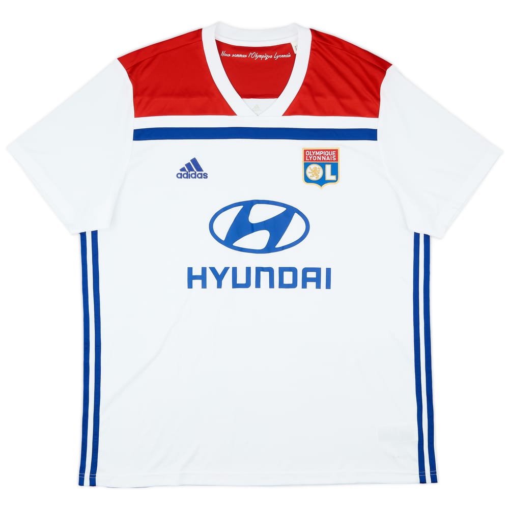 2018-19 Lyon Home Shirt - 9/10 - (XL)