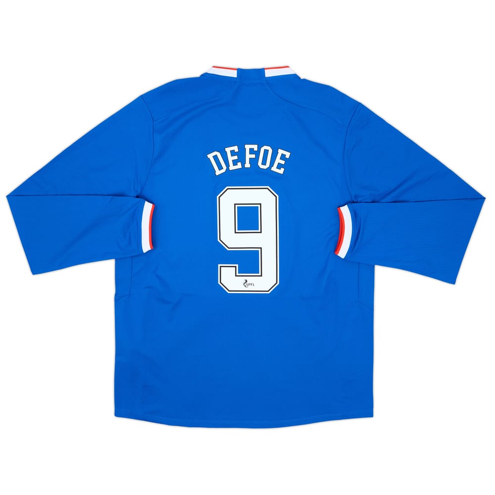 2022-23 Rangers Authentic Home L/S Shirt Defoe #9 (XL)