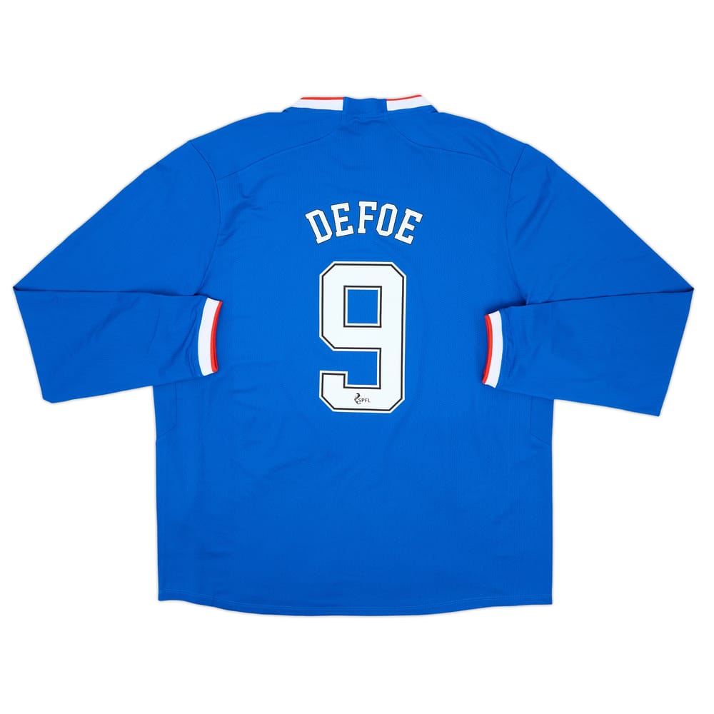 2022-23 Rangers Authentic Home L/S Shirt Defoe #9 (XXL)