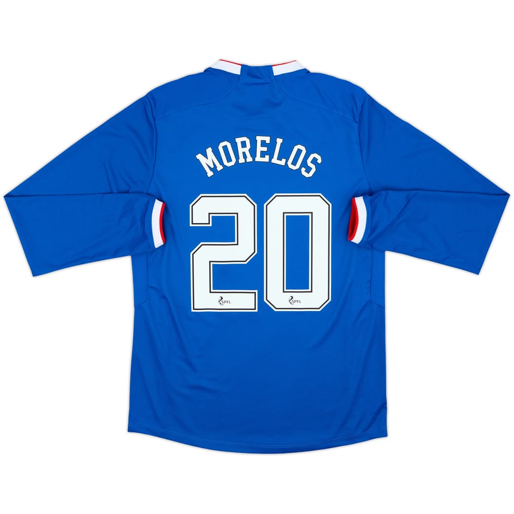 2022-23 Rangers Home L/S Shirt Morelos #20 (M)