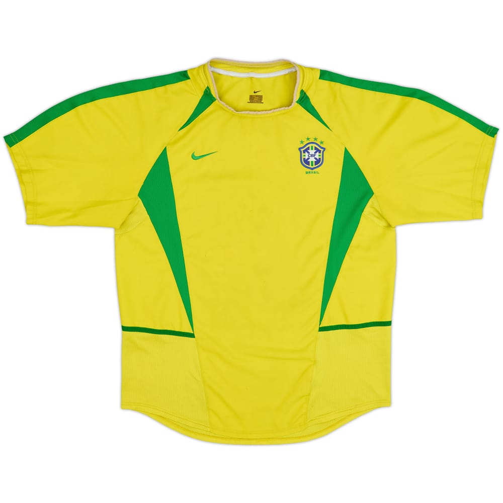 2002-04 Brazil Home Shirt - 4/10 - (L)