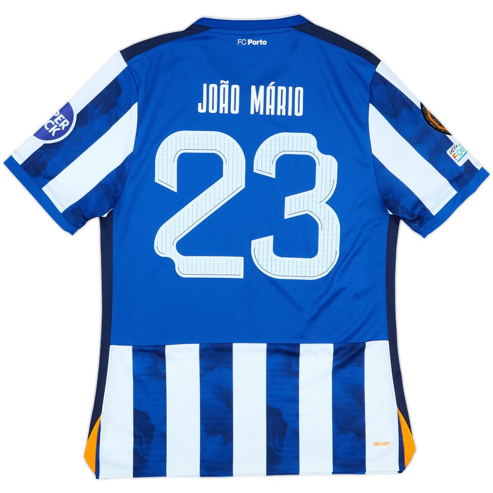 2024-25 Porto Match Issue Europa League Home Shirt Joao Mario #23
