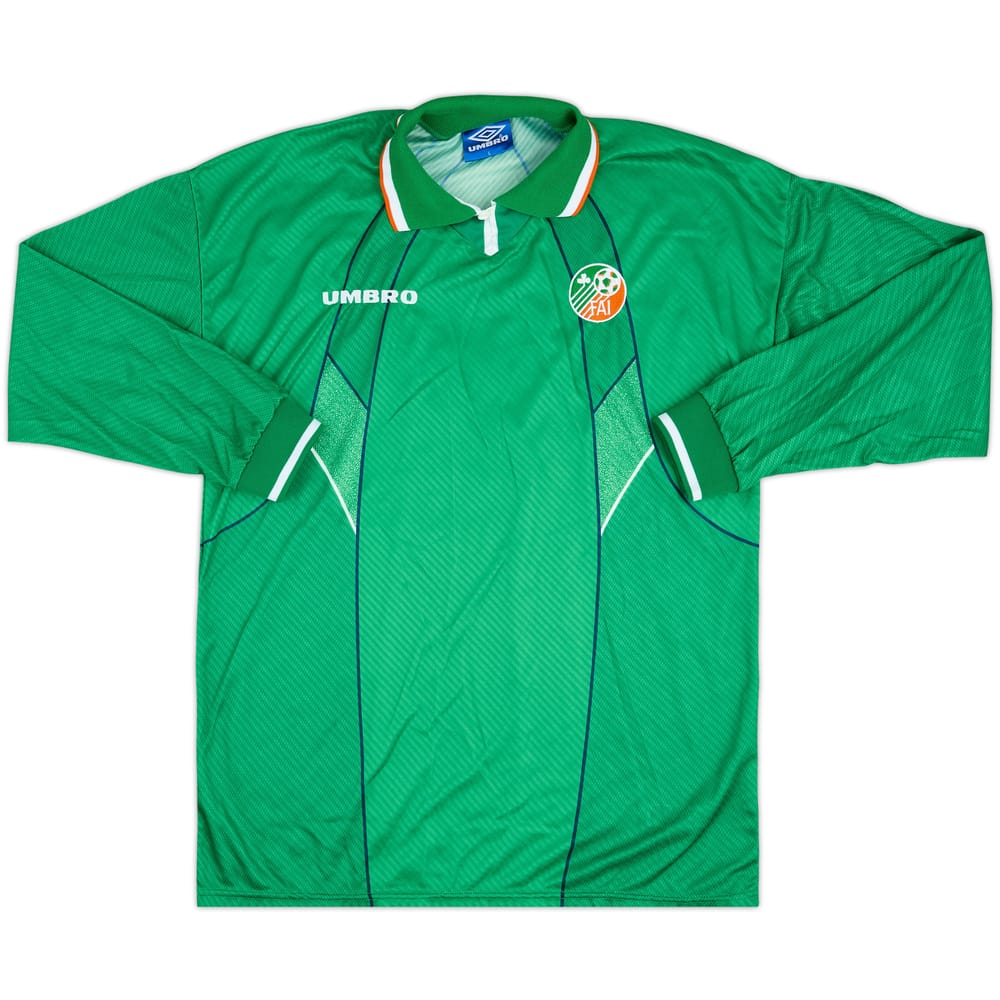 1995 Ireland Match Issue Home L/S Shirt #5