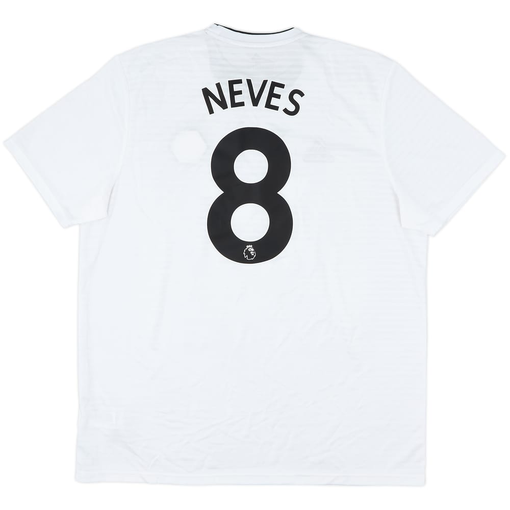 2018-19 Wolves Away Shirt Neves #8 - 10/10 - (XL)