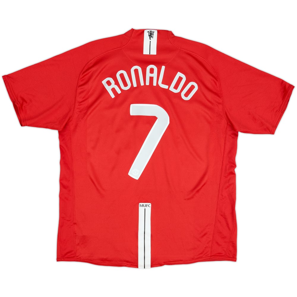 2007-09 Manchester United Home Shirt Ronaldo #7 - 6/10 - (XL)
