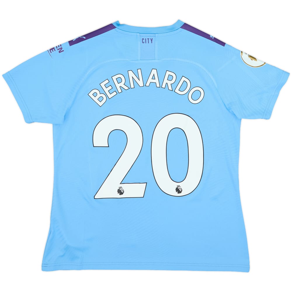 2019-20 Manchester City Home Shirt Bernardo #20 - 7/10 - (Women's XL)
