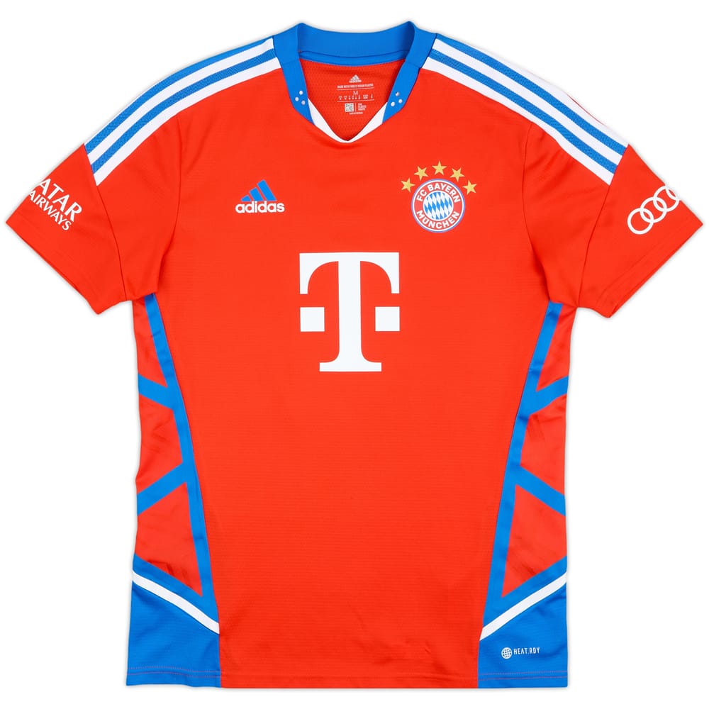 2022-23 Bayern Munich Player Issue adidas Training Shirt - 10/10 - (M)