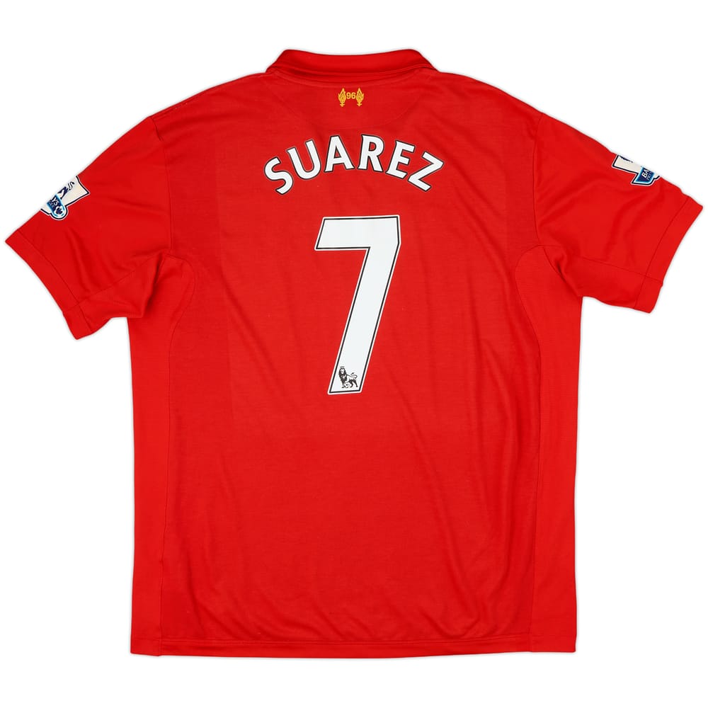 2012-13 Liverpool Home Shirt Suarez #7 - 6/10 - (XL)