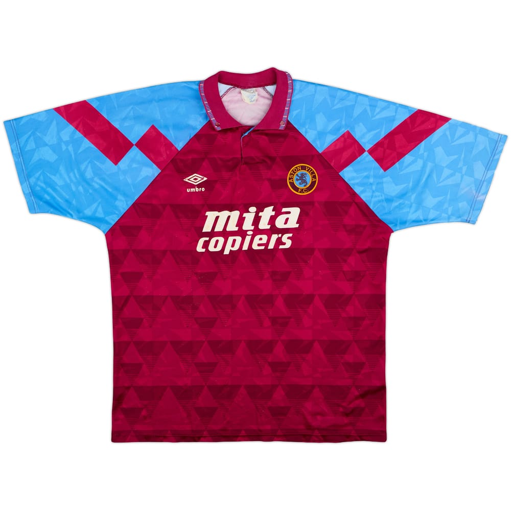 1990-92 Aston Villa Home Shirt - 7/10 - (XL)