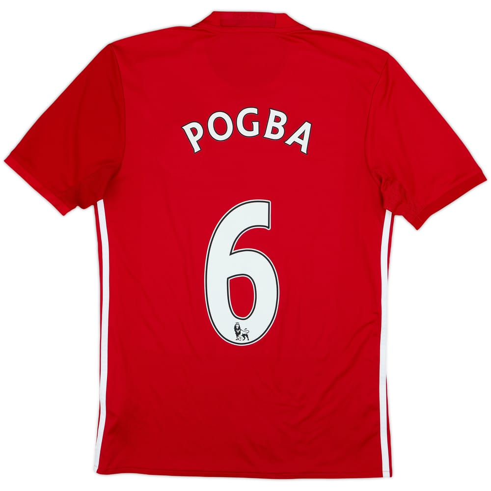 2016-17 Manchester United Home Shirt Pogba #6 - 8/10 - (S)