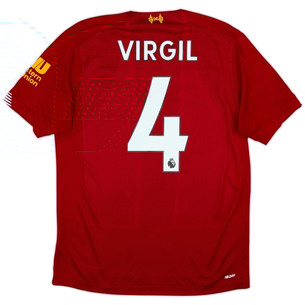 2019-20 Liverpool Home Shirt Virgil #4 - 9/10 - (S)