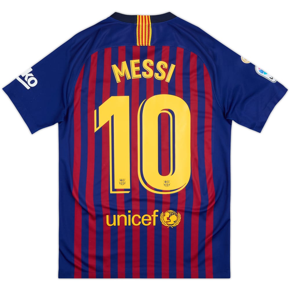 2018-19 Barcelona Home Shirt Messi #10 - 8/10 - (S)