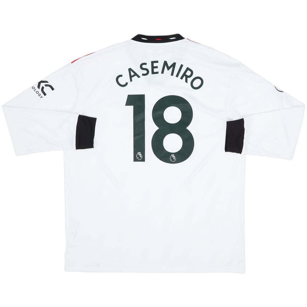 2022-23 Manchester United Away L/S Shirt Casemiro #18 (XL)