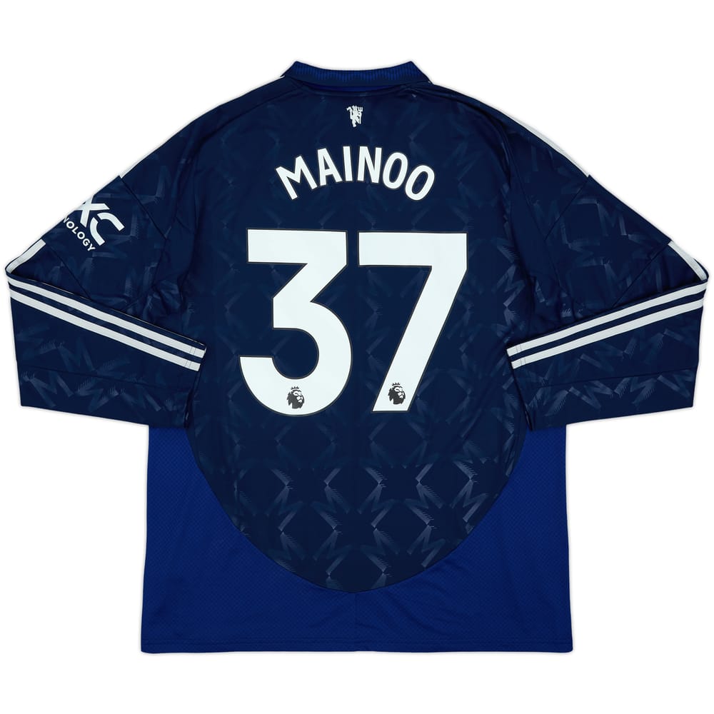 2024-25 Manchester United Away L/S Shirt Mainoo #37 (XL)