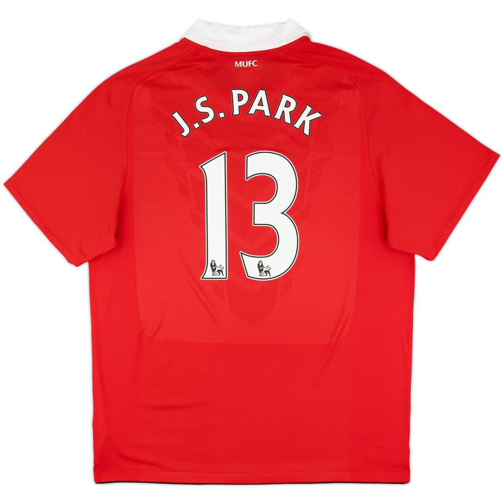2010-11 Manchester United Home Shirt J.S.Park #13 - 8/10 - (XL)
