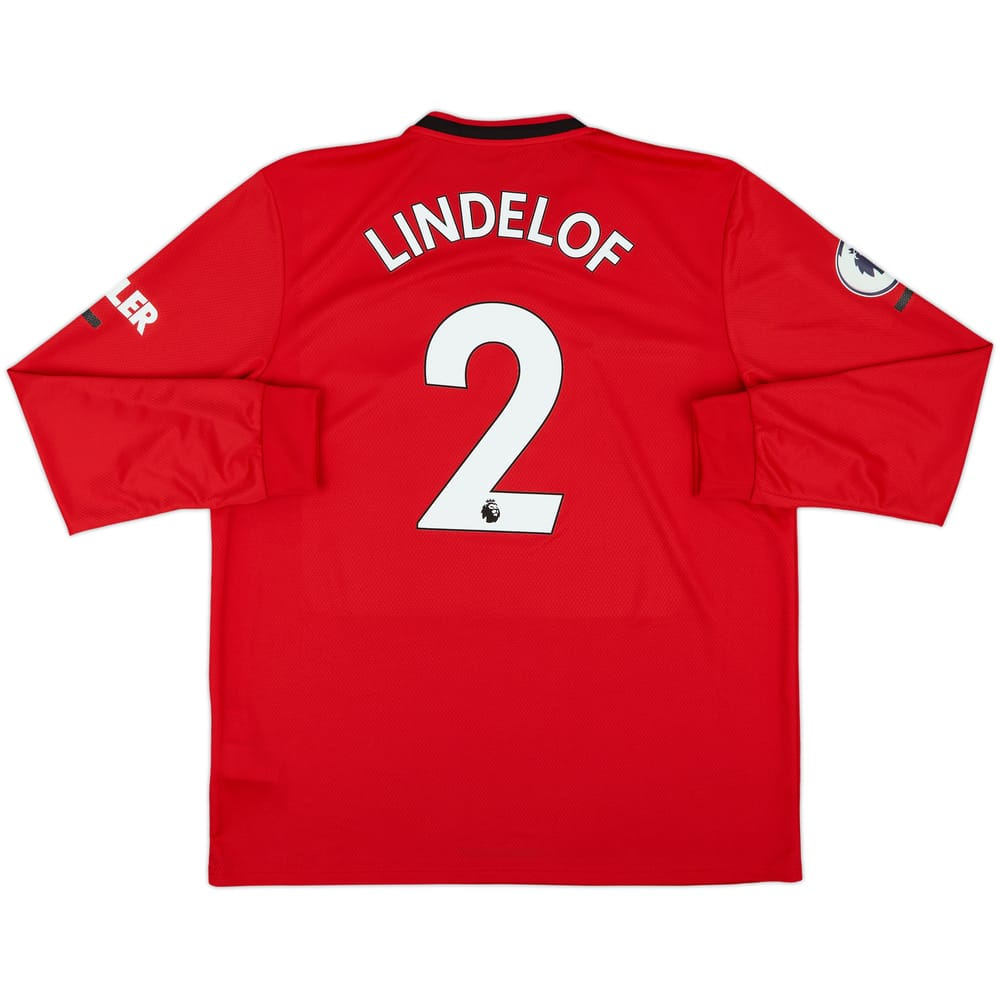 2019-20 Manchester United Home L/S Shirt Lindelof #2 - 10/10 - (XL)