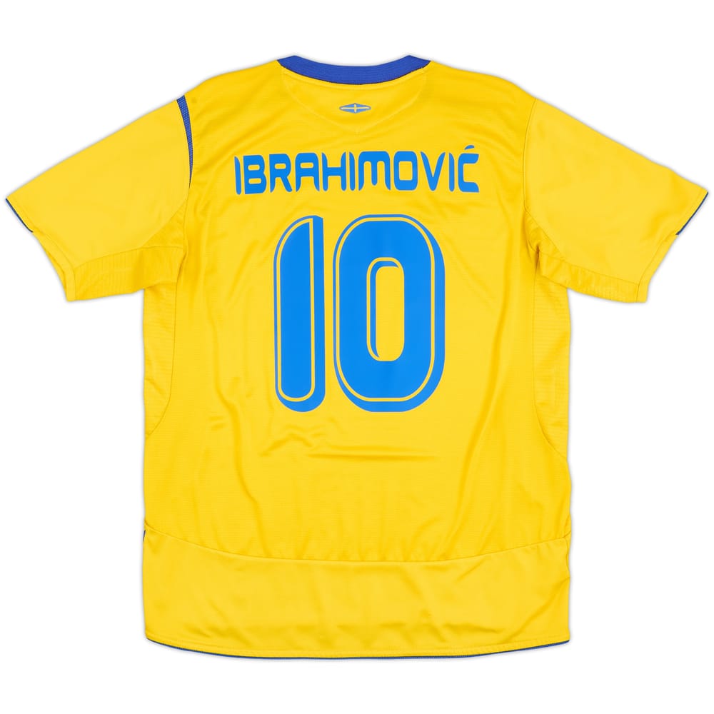 2005-06 Sweden Home Shirt Ibrahimovic #10 - 8/10 - (L)