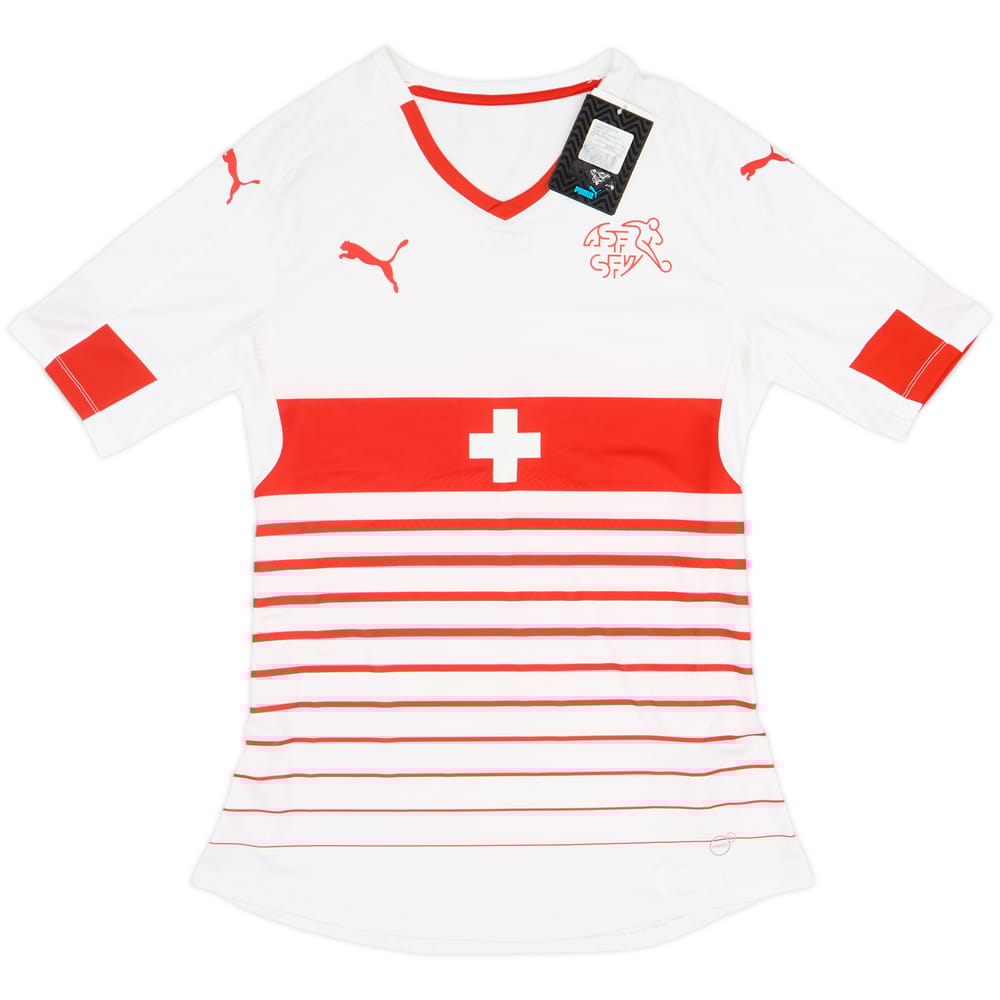 2016-17 Switzerland Authentic (ACTV Fit) Away Shirt (L)