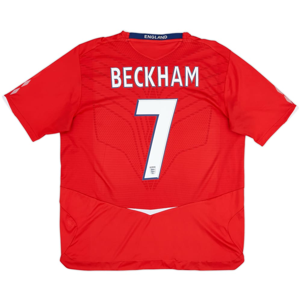 2008-10 England Away Shirt Beckham #7 - 5/10 - (XL)