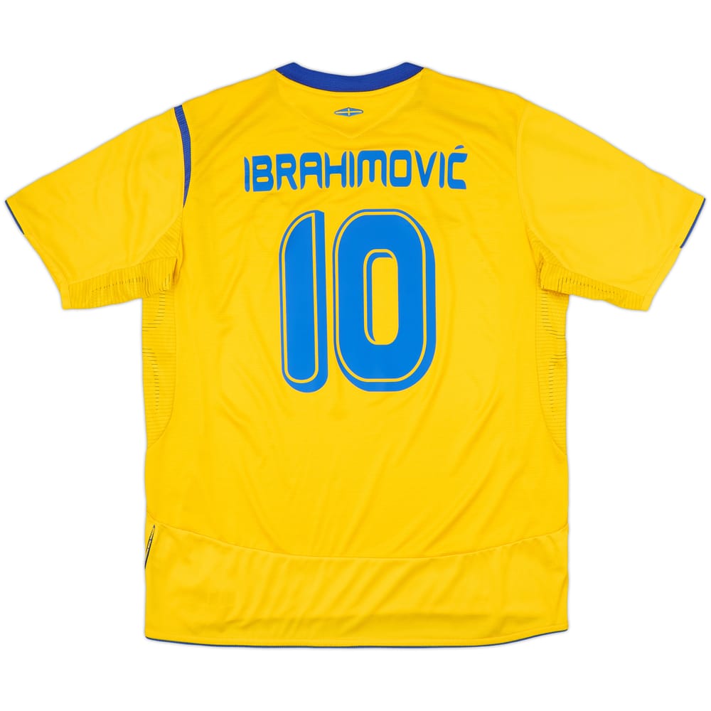 2005-06 Sweden Home Shirt Ibrahimovic #10 - 9/10 - (XL)