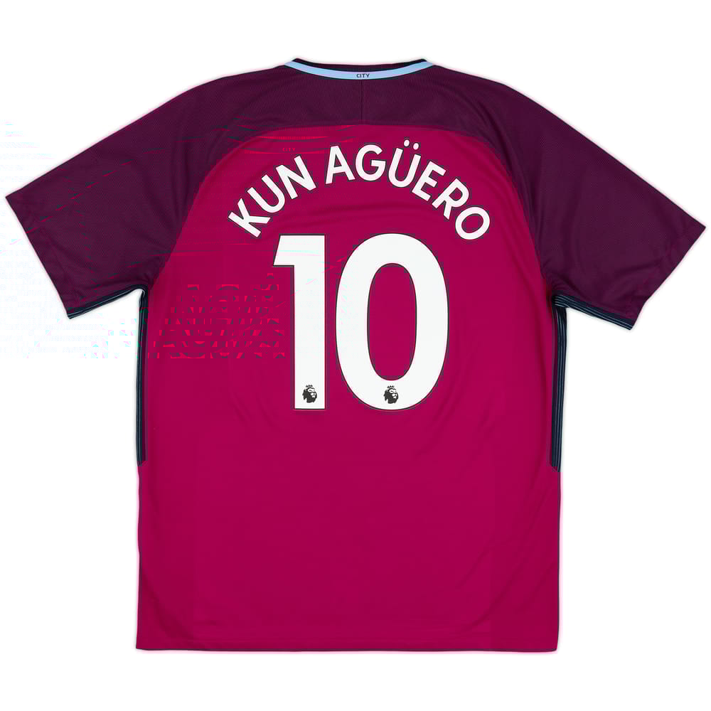 2017-18 Manchester City Away Shirt Kun Aguero #10 - 8/10 - (XL)