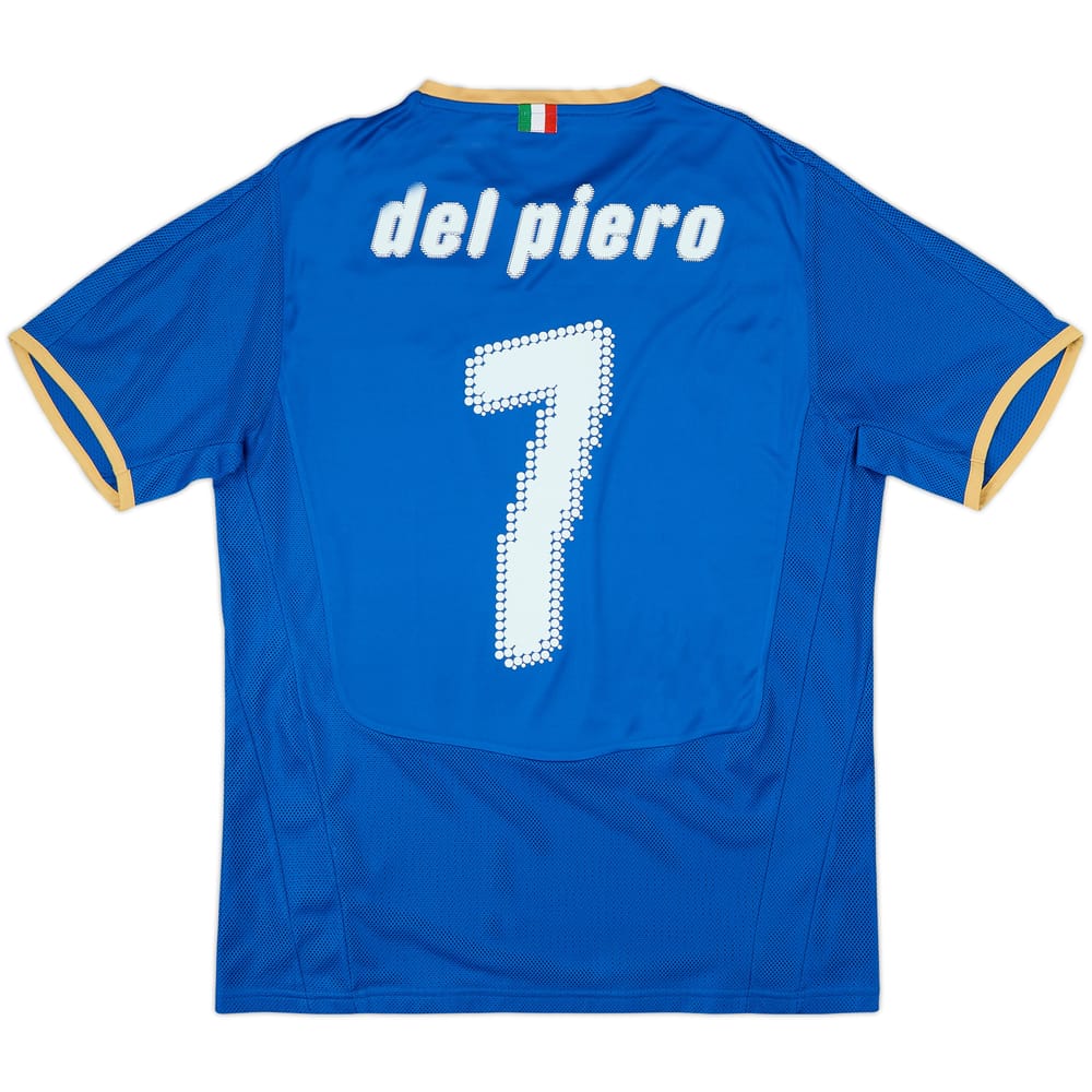 2007-08 Italy Home Shirt Del Piero #7 - 8/10 - (M)