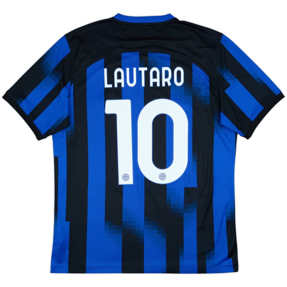 2023-24 Inter Milan Home Shirt Lautaro #10 - 10/10 - (L)