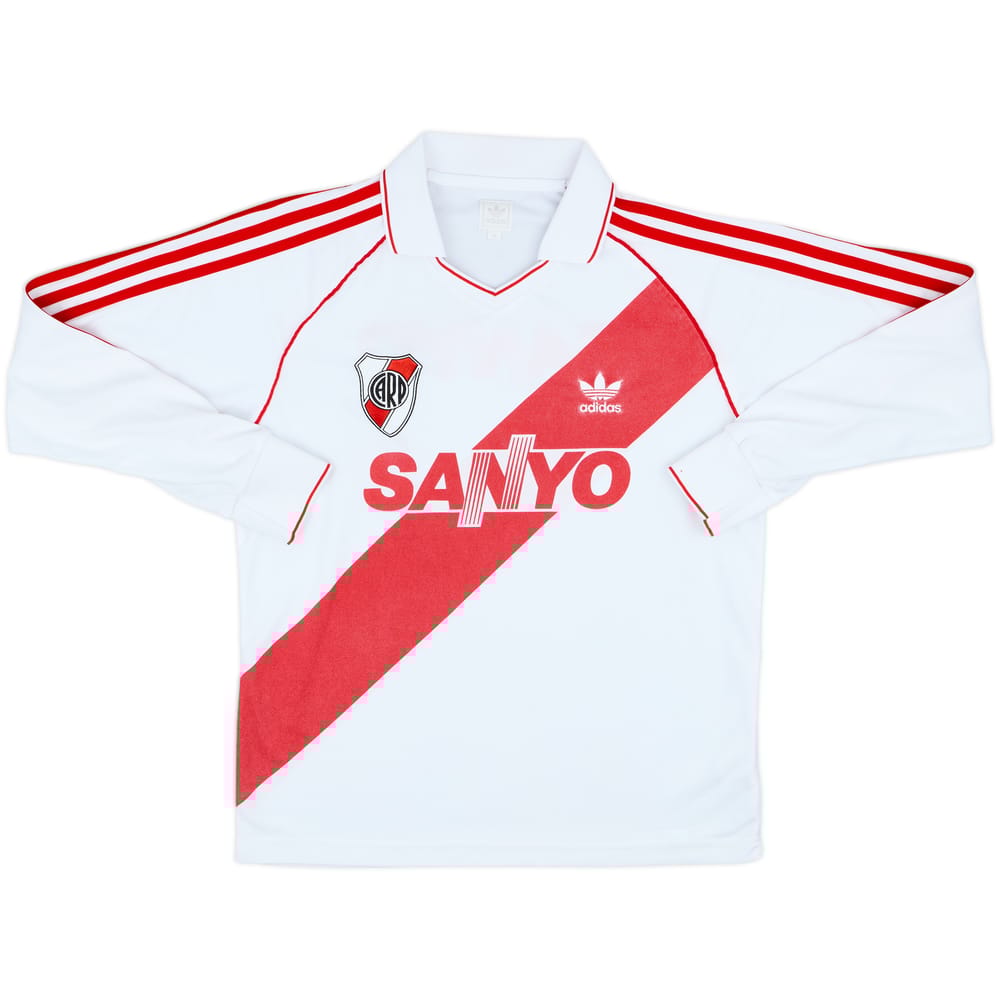 2007 River Plate Retro '1993-94 Home' L/S Shirt - 9/10 - (M)