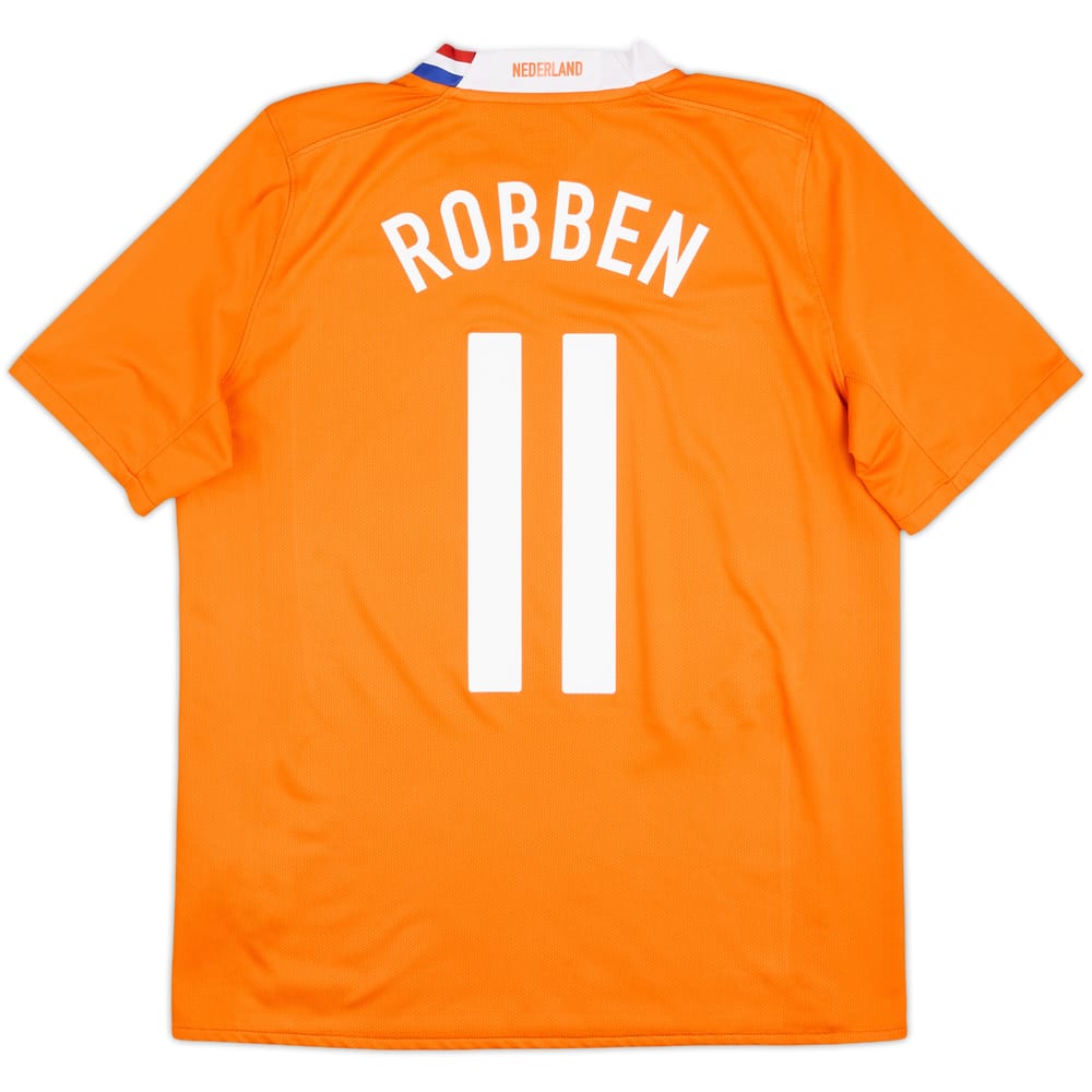 2008-10 Netherlands Home Shirt Robben #11 - 6/10 - (M)