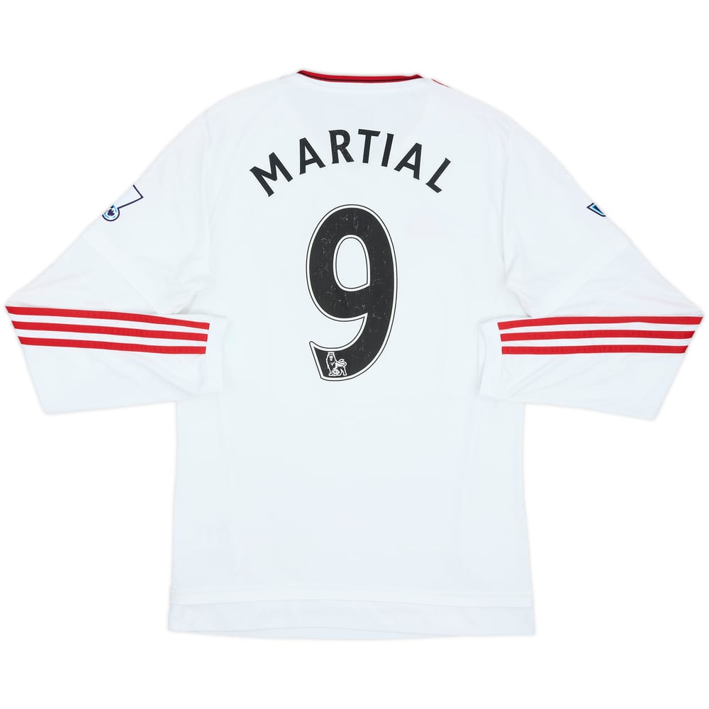 2015-16 Manchester United Away L/S Shirt Martial #9 - 6/10 - (S)