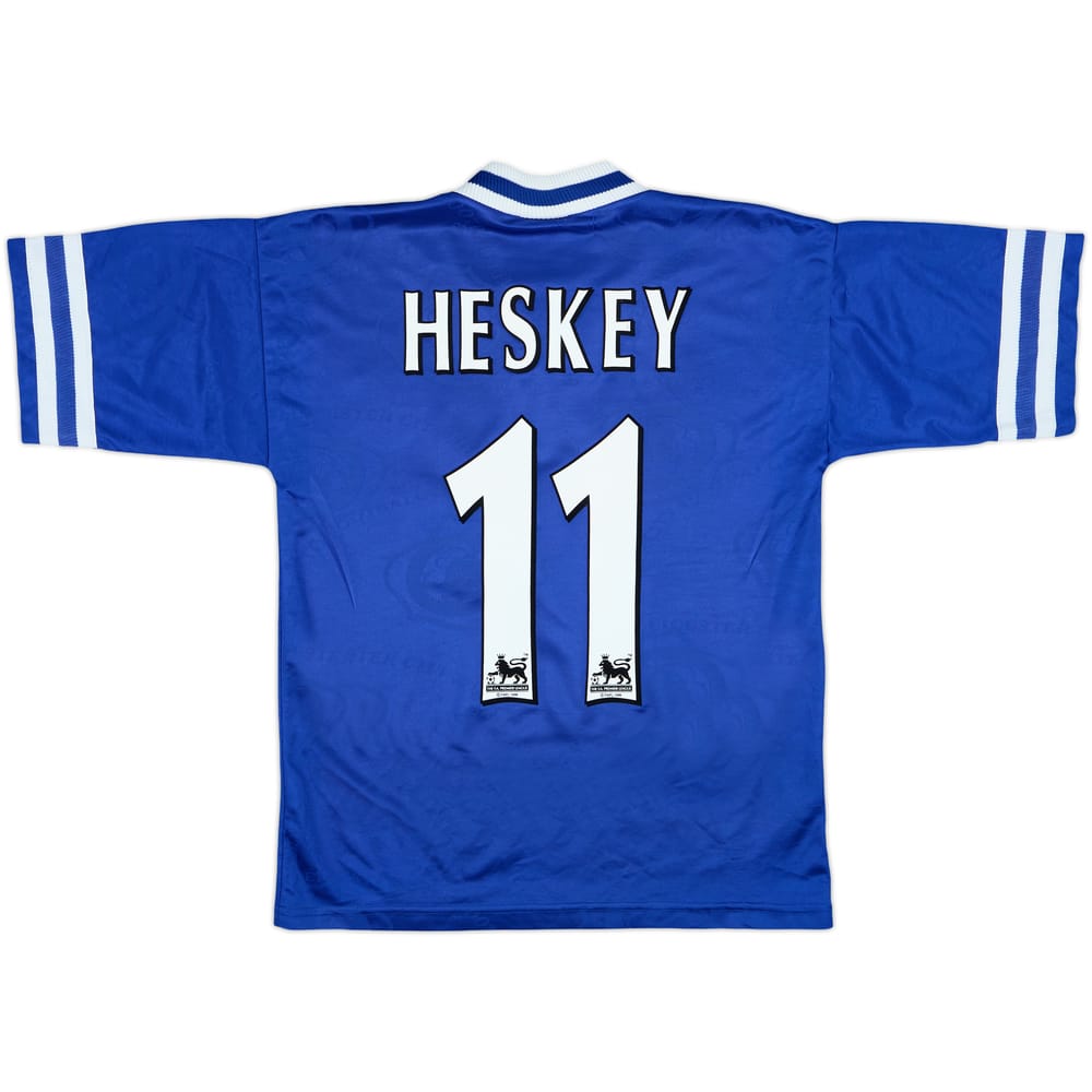 1996-98 Leicester Home Shirt Heskey #11 - 9/10 - (S)