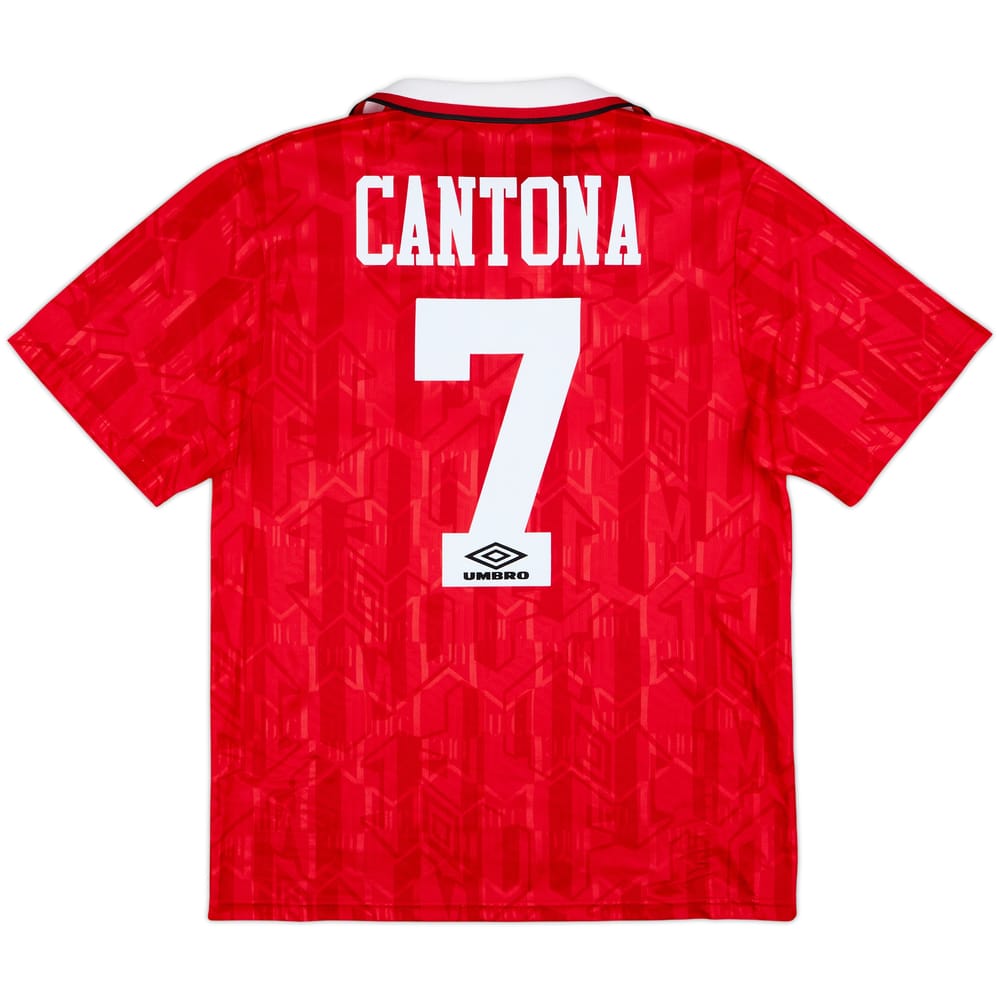 1992-94 Manchester United Home Shirt Cantona #7 - 9/10 - (M)