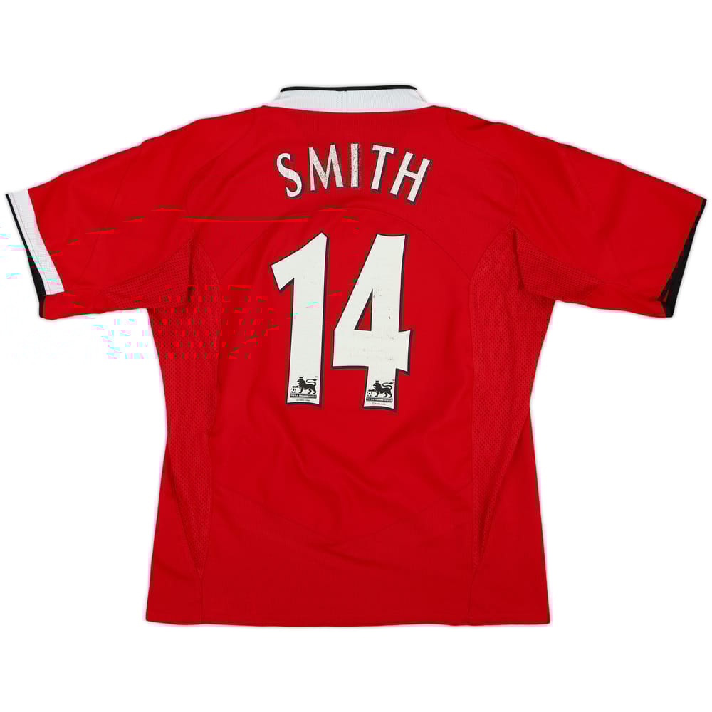 2004-06 Manchester United Home Shirt Smith #14 - 5/10 - (M)
