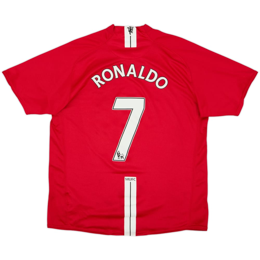 2007-09 Manchester United Home Shirt Ronaldo #7 - 7/10 - (L)