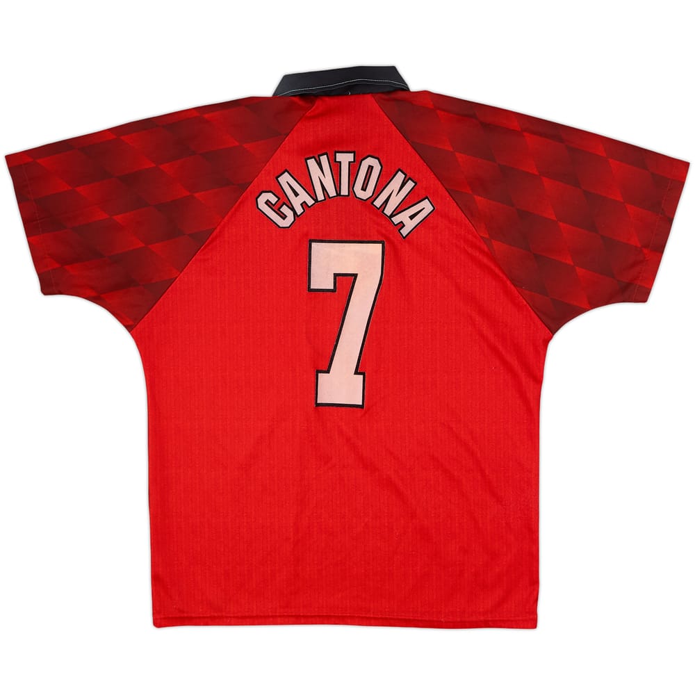 1996-98 Manchester United Home Shirt Cantona #7 - 8/10 - (M)