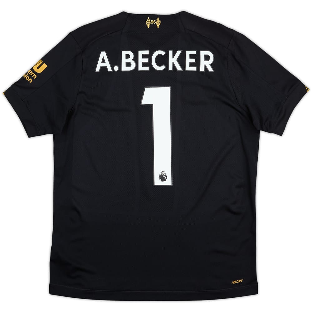 2019-20 Liverpool GK S/S Shirt A.Becker #1 - 8/10 - (XL.Boys)